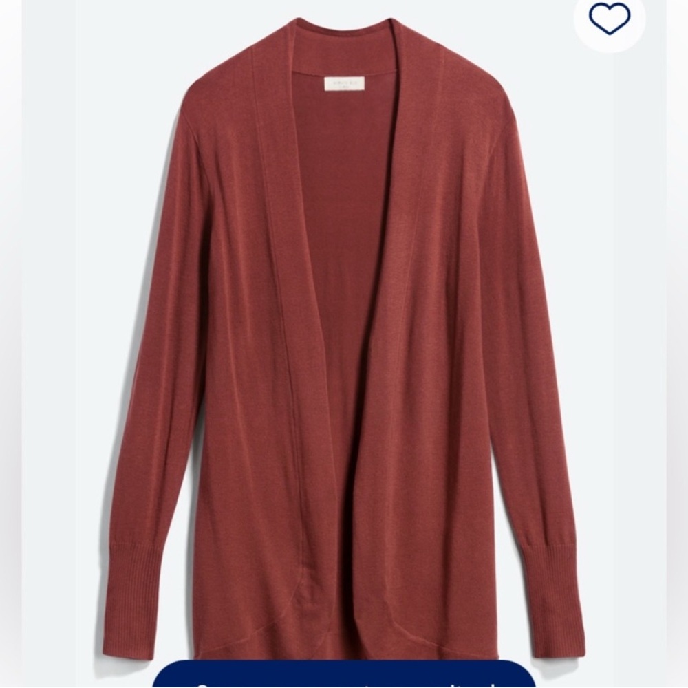 Sophie Rue Rust-Colored Open Front Cardigan